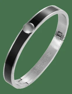 Bud to rose Capri Enamel Bracelet - Bangles BLACK/SILVER Best