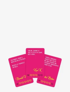 Gift Republic Cards Celebrity Words - Spel & pussel PINK Outlet