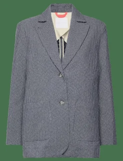 CARLOTTA BLAZER BLURRED STRIPE - Enkelknäppta kavajer|Naja Lauf Discount