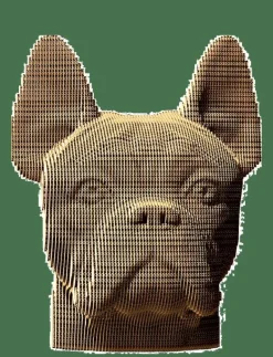 Cartonic 3D Pussel BULLDOG - Träfigurer BROWN Discount