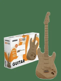 Cartonic 3D Pussel GITARR - Träfigurer BROWN Clearance