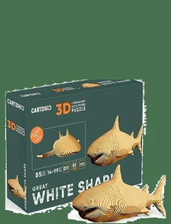 Cartonic 3D Pussel HAJ - Träfigurer BROWN Online