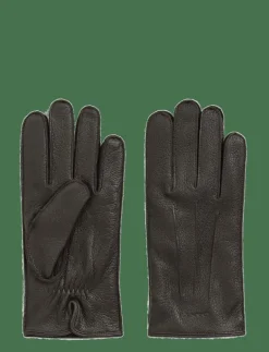 CASHMERE LINED LEATHER GLOVES - Fingervantar|GANT Outlet