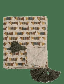 Bloomingville Charlie Throw, , Recycled Cotton - Filtar & täcken BROWN Clearance