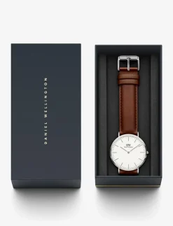 Daniel Wellington Classic 40 St Mawes S White - Analog klocka SILVER Outlet