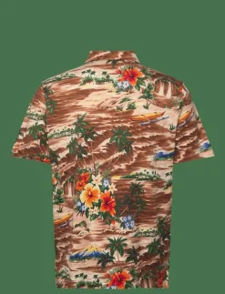 Classic Fit Tropical Linen-Cotton Polo - Kortärmade pikéer|Polo Ralph Lauren Online