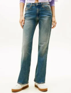 Tommy Jeans CLEO MID BOOTCUT BI5154 - Boot cut Jeans DENIM DARK Clearance