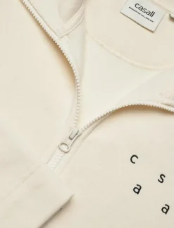 Casall Comfy Half Zip Sweater - Sweatshirts OFF WHITE Discount