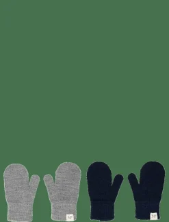 mp Denmark Comfy mittens 2-pack - Vantar GREY MAL.