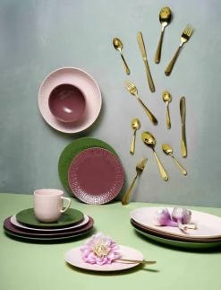 Confetti dessert tall. m/relief porcelæn 1 stk 21 cm. - Assietter|Aida Online