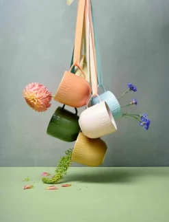 Confetti krus m/relief porcelæn 1 stk 35 cl. - Kaffekoppar|Aida Sale