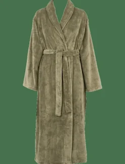 Missya Cornflocker fleece robe long - Morgonrock VETIVER Best