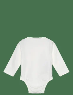 Mango Cotton body pocket - Långärmad body NATURAL WHITE Best