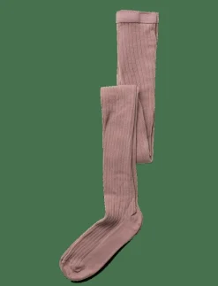 mp Denmark Cotton rib tights - Strumpbyxa ROSE GREY New