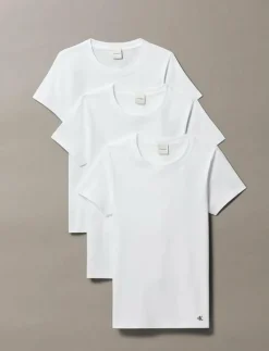 Calvin Klein COTTON TEE 3PK - Överdelar WHITE/WHITE/WHITE Online