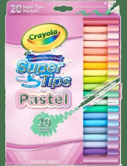 20 PASTEL SUPERTIPS - Färgpennor|Crayola Outlet