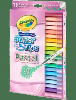 20 PASTEL SUPERTIPS - Färgpennor|Crayola Outlet