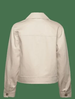 CROPPED LINEN BLEND JACKET - Tunna jackor|GANT Hot