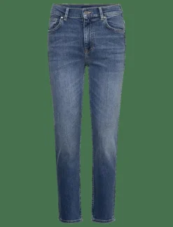 CROPPED SLIM STRETCH JEANS - Slim jeans|GANT Outlet