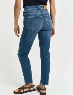 CROPPED SLIM STRETCH JEANS - Slim jeans|GANT Outlet