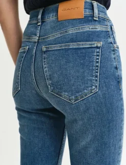 CROPPED SLIM STRETCH JEANS - Slim jeans|GANT Outlet