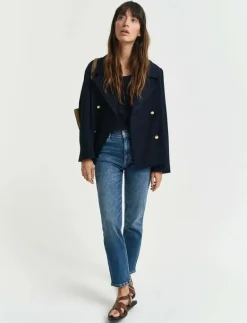 CROPPED SLIM STRETCH JEANS - Slim jeans|GANT Outlet