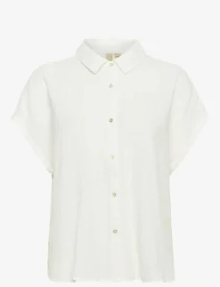 Culture CUmyra Elina SS Shirt - Kortärmade skjortor SPRING GARDENIA Outlet