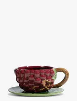 Byon Cup and plate Grape - Tekoppar PURPLE Best