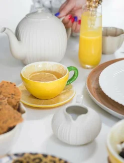 Byon Cup and plate Lemon - Kaffekoppar YELLOW Online