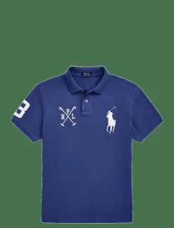 Custom Slim Fit Big Pony Mesh Polo Shirt - Kortärmade pikéer|Polo Ralph Lauren Sale