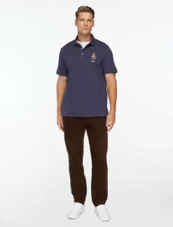 Polo Ralph Lauren Custom Slim Polo Bear Mesh Polo Shirt - Kortärmade pikéer FA25 FADED BLUE H Best