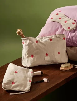 Juna Daisy Karla Toiletry Bag 30x10x20 cm - Necessärer SAND/RED Sale