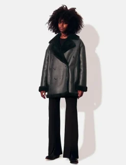 Daniella Faux Shearling Coat - Skinnjackor|Lexington Clothing New