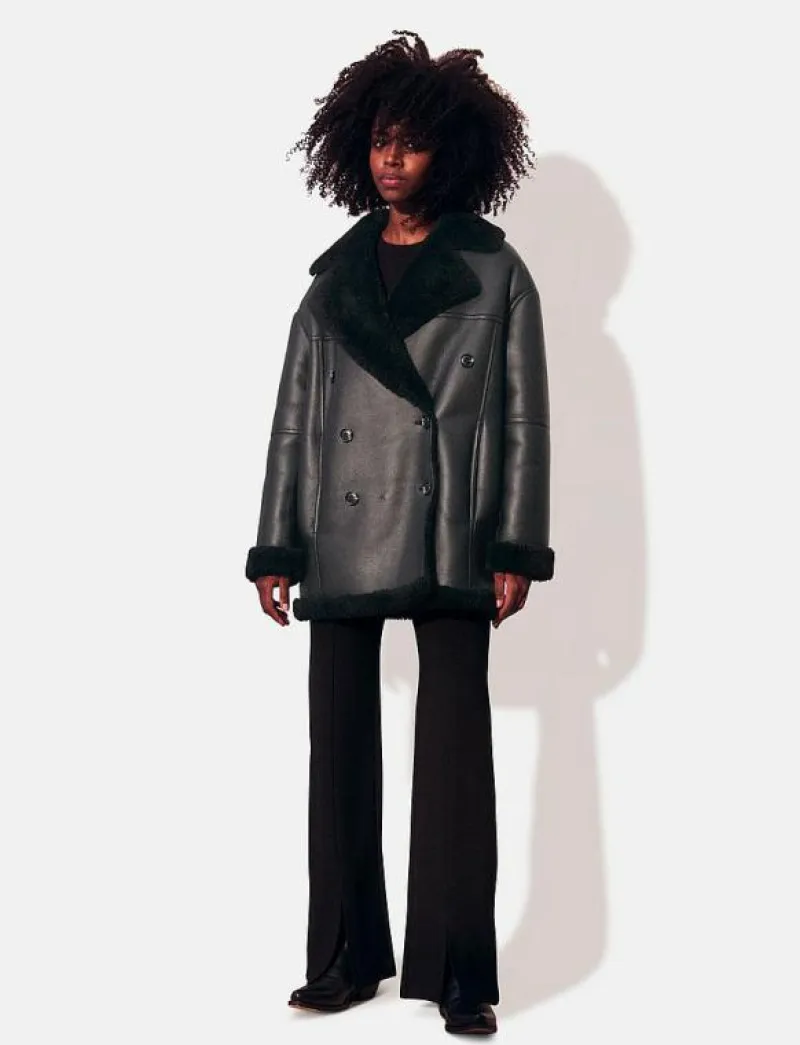 Daniella Faux Shearling Coat - Skinnjackor|Lexington Clothing New