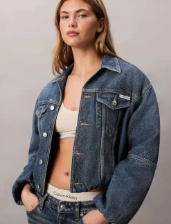 DENIM BUBBLE JACKET TINTED ORCHA - Overshirts|Calvin Klein Jeans Discount