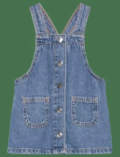 Denim buttons pichi - Hängselklänningar|Mango Online