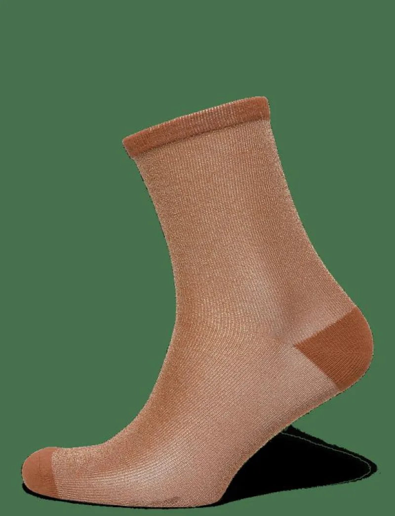 Becksöndergaard Dina Solid - Sockor LEATHER BROWN Hot