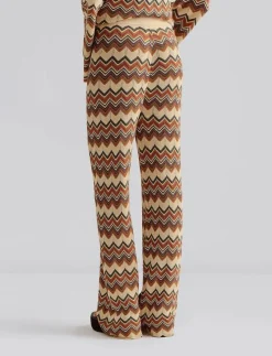 Ditte flared knitted pants - Byxor|Malina Online