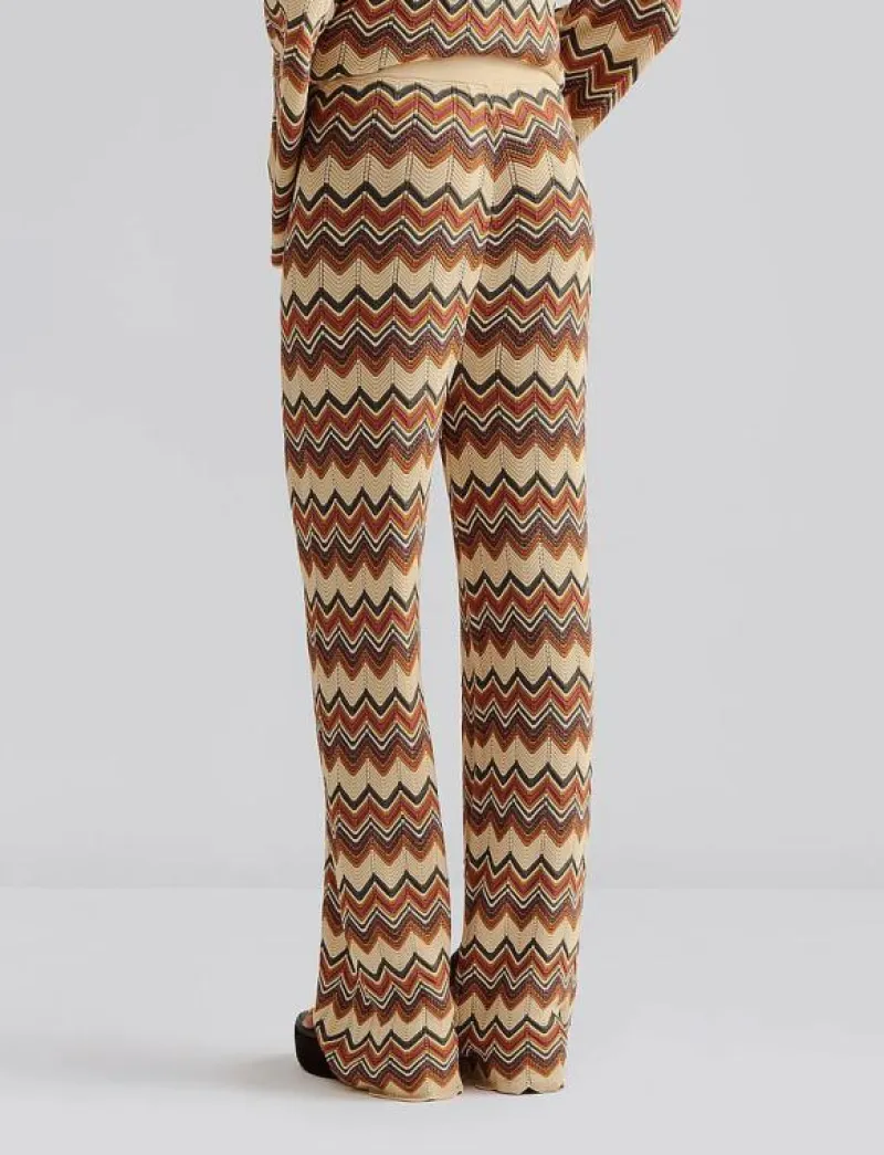 Ditte flared knitted pants - Byxor|Malina Online