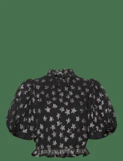 Fabienne Chapot Dolli Top - Kortärmade blusar BLACK/SILVER Online