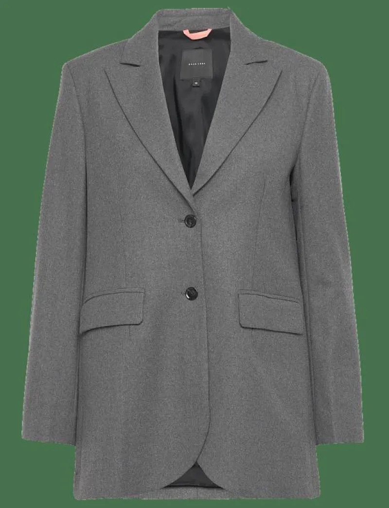 Naja Lauf DOLORES JACKET WINTER SUIT - Enkelknäppta kavajer DARK GREY MELANGE Discount