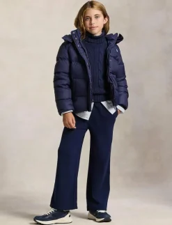 Ralph Lauren Kids Down Hooded Jacket - Dunjackor & fodrade jackor NEWPORT NAVY W WH Best
