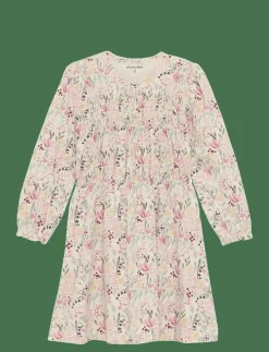 Minymo Dress LS AOP - Långärmade vardagsklänningar SANDSHELL Best