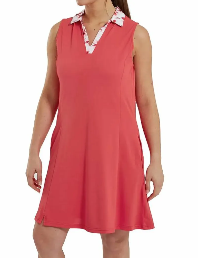 Dress with Floral Trim - Klänningar|FootJoy New