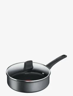 Tefal Easy Chef Sautepan 24 cm w. lid - Traktörpannor & Sauteuser GREY Discount