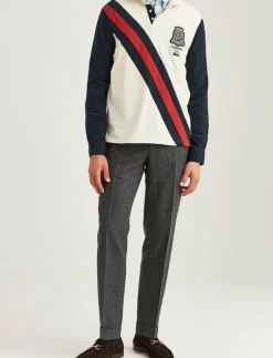 Morris Edward Rugger - Långärmade pikéer OFF WHITE