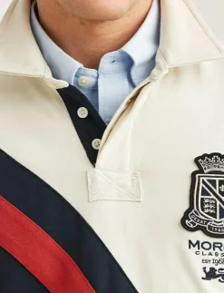 Morris Edward Rugger - Långärmade pikéer OFF WHITE