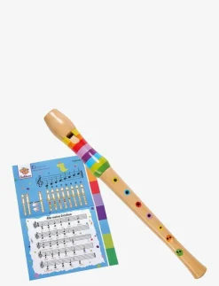 Eichhorn Blockflöjt i trä - Musikinstrument MULTI COLOURED New