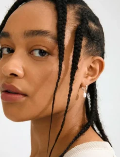 ELLIANA earrings silver-plated - Hoops|Pilgrim Outlet