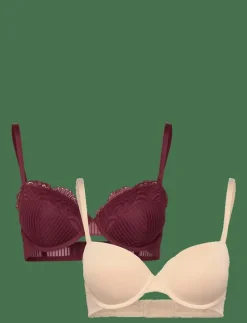 Dorina EMERSYN-2PP DEMI - Balconette BH:ar RED/BEIGE New